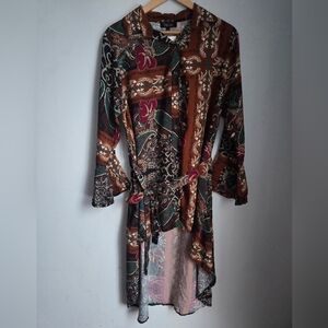 New PAPILLON Paisley Viscose Shirt Dress